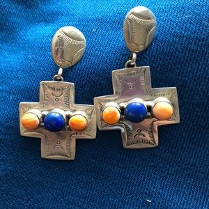 Stunning Turquoise  Statement Earrings